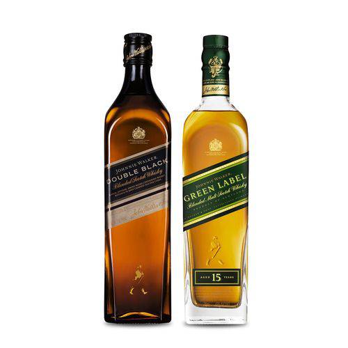 Tudo sobre 'Whisky Jw Green Label 750ml+Whisky Jw Double Black Label 1000ml - 750ml'