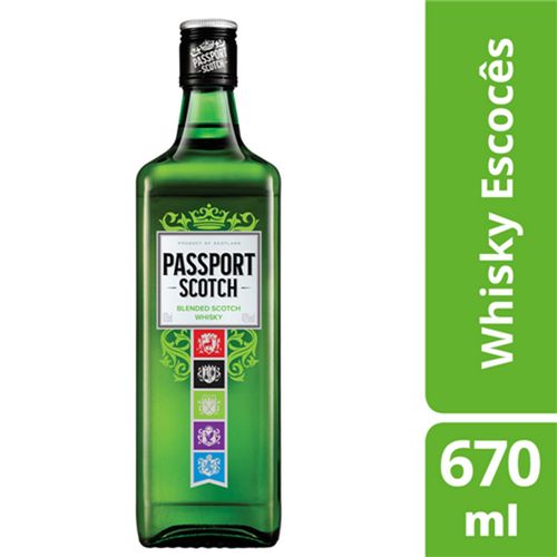 Whisky Passport Scotch Escocês 670ml WHISKY ESC PASSPORT 670ML-GF