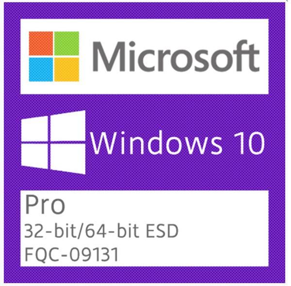 Windows 10 Pro 32 64 Bits ESD Fqc-09131 FPP - Microsoft