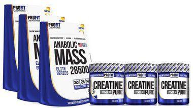 3x Anabolic Mass 3kg + 3x Creatina - Profit