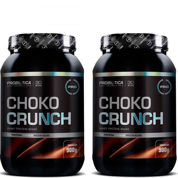 2x Choko Crunch Whey Protein Shake - 900g - Probiótica