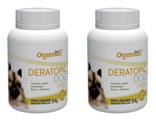 2 X Deratopic Dog Tabs 54 G Organnact 54g