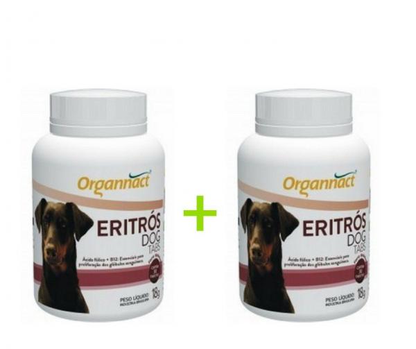 2 X Eritrós Dog Tabs 18 G Organnact 18g
