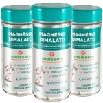 3x Magnesio Dimalato Puro - 360 Capsulas - 2 X Dia - Meissen