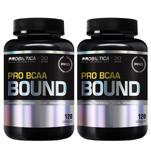 2X Pro Bcaa Bound (120Caps) - Probiótica