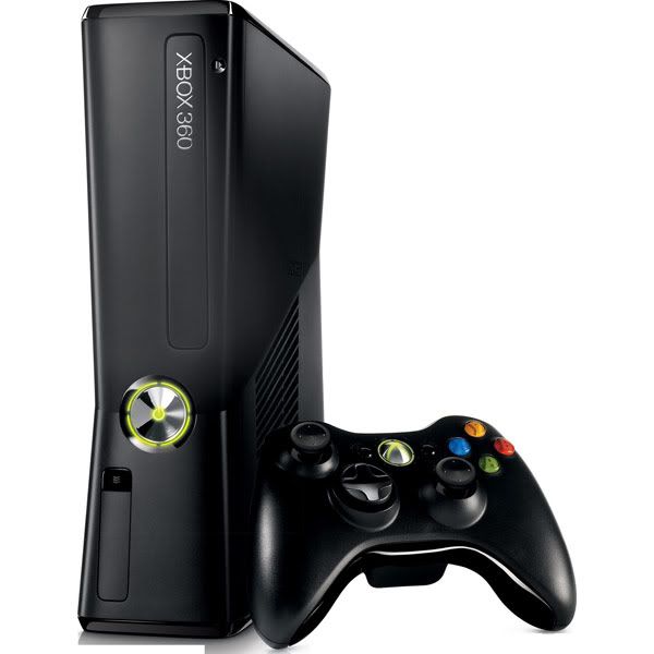 Xbox 360 Slim + 3 Jogos - Microsoft