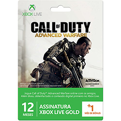Xbox Live Card 12 Meses + 1 Mês - Edição Call Of Duty: Advance Warfare