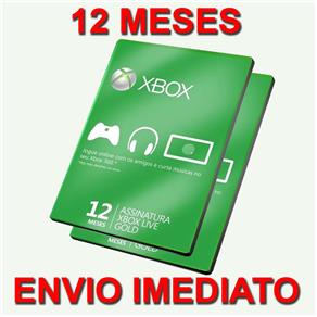 Xbox Live Gold 12 Meses Brasil Xbox 360 / Xbox One