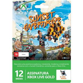 Xbox Live Gold 12 Meses + Item Bônus Sunset Overdrive
