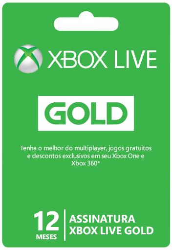 Xbox Live Gold 12 Meses - Microsoft