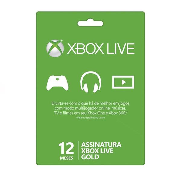 Xbox Live Gold - 12 Meses - Microsoft