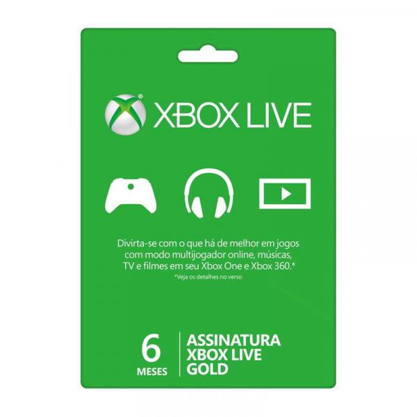 Xbox Live Gold 6 Meses - Microsoft