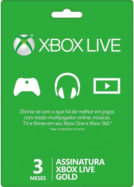 Xbox Live Gold - 3 Meses - Microsoft