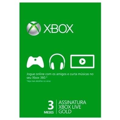 Xbox Live Gold 3 Meses - Microsoft