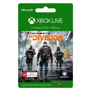 Xbox Live Gold Temática The Division - 3 Meses