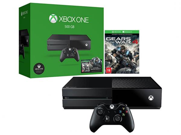 Xbox One 500GB Microsoft 1 Controle - Fabricado no Brasil com 1 Jogo Via Download