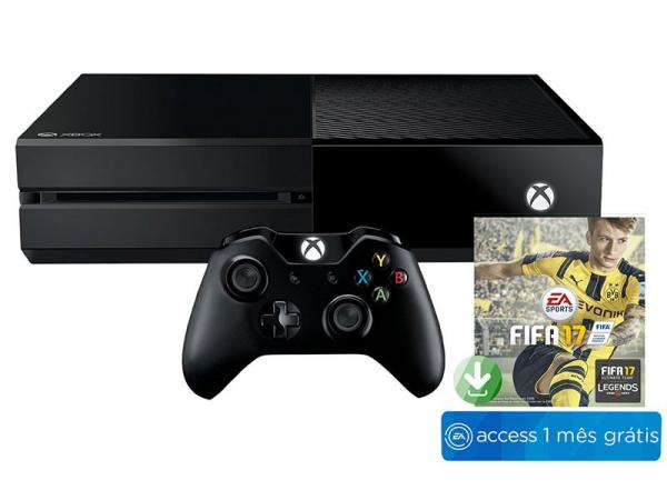 Tudo sobre 'Xbox One 500GB Microsoft 1 Controle - Jogo Fifa 17 + 1 Mês de EA Access'