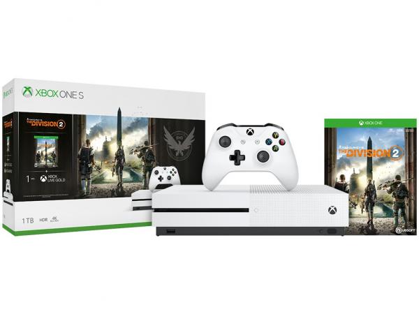 Xbox One S 1TB 1 Controle Microsoft 1 Jogo - Live 1 Mês
