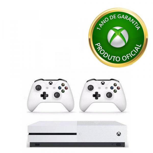 Xbox One S 1TB com 2 Controles + Live Gold + Gamepass - Microsoft