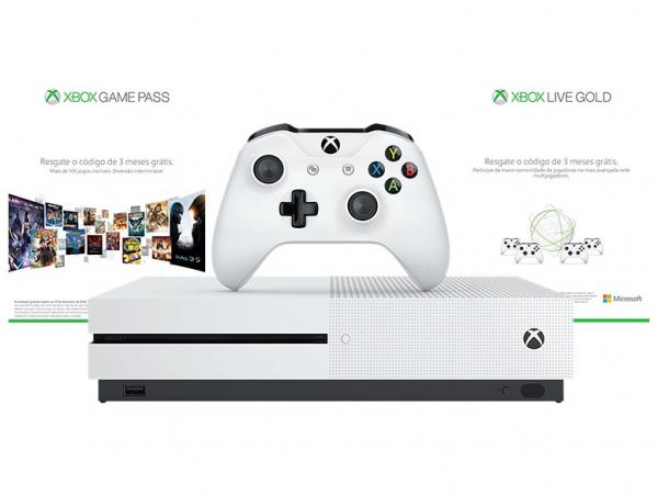 Xbox One S 1TB Microsoft 1 Controle - Live Gold e Gamepass 3 Meses