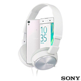 Xperia XA Dual Branco Sony com Tela Curva de 5", 4G e 16 GB + Headphone Sony Branco - MDRX-ZX310AP