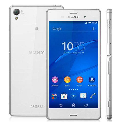Xperia Z3 Android 4.4 Tela 5.2'' 16Gb 4G Dual Chip 20.7Mp Branco D6633 Sony