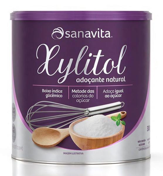Xylitol Adoçante Natural - Sanavita - Neutro - 300g
