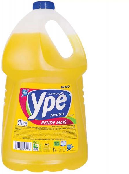 Detergente Liquido YPE Neutro 5 Litros Unidade YPE
