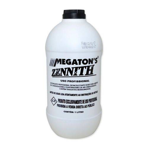 Tudo sobre 'Zennith Detergente para Limpeza de Serpentina de Ar Condicionado 1 Litro com 20 Unidades'