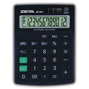Zeta - Calculadora de Mesa - 12 Dígitos - Zt811