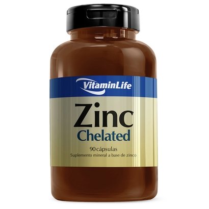 Zinc Chelated 100% Idr 90 Cáps - Vitaminlife