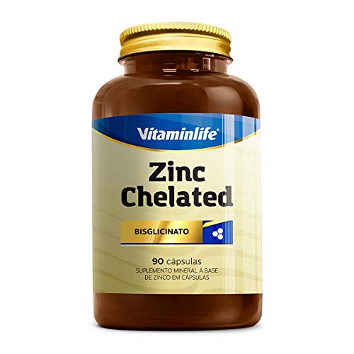 Zinc Chelated Zinco - 90 Cápsulas, VitaminLife
