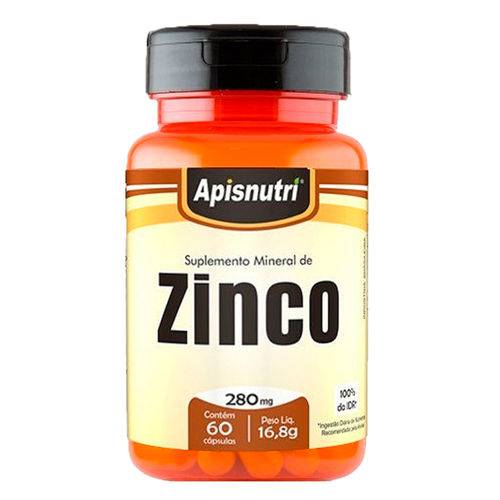 Zinco - 60 Cápsulas - Apisnutri