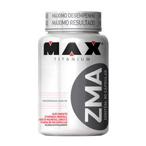 Zma (Magnésio, Zinco e Vitamina B6) ¿ 90 Cápsulas ¿ Max Titanium