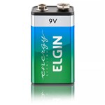 Ficha técnica e caractérísticas do produto 20 Baterias 9V Alcalina Elgin Blister C/1 6Lr61