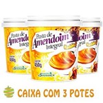 Ficha técnica e caractérísticas do produto 03 Potes - Pasta de Amendoim Mandubim Integral 450g - 1,3 KG