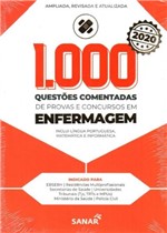 Ficha técnica e caractérísticas do produto 1.000 QUESTOES COMENTADAS DE PROVAS e CONCURSOS EM ENFERMAGEM - 3a ED - 2020 - Sanar