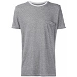 Ficha técnica e caractérísticas do produto 321 Camiseta com Bolso no Busto - Cinza