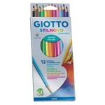 Ficha técnica e caractérísticas do produto 12 Lápis de Cor Aquarelável Giotto Stilnovo