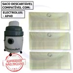 Ficha técnica e caractérísticas do produto 9 Saco Descartável para Aspirador de Pó Electrolux Ap40