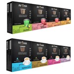Ficha técnica e caractérísticas do produto 100 Cápsulas para Nespresso Kit Degustação Café Chá - Aroma Selezione