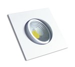 Ficha técnica e caractérísticas do produto 10 Spot Led Embutir 5w Quadrado Luz Branco Frio 6500k - Startec