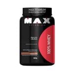 Ficha técnica e caractérísticas do produto 100 Whey Protein 900g - Max Titanium - Chocolate