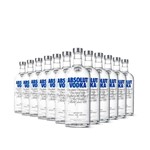 Ficha técnica e caractérísticas do produto 12x Vodka Absolut Original 1l