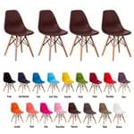 4 Cadeiras Eiffel Eames Dsw Várias Cores - (marrom)