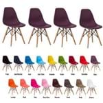 Ficha técnica e caractérísticas do produto 4 Cadeiras Eiffel Eames Dsw Várias Cores - (roxa)