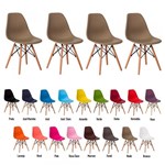 Ficha técnica e caractérísticas do produto 4 Cadeiras Eiffel Eames DSW Várias Coress - Waw Design