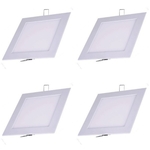 Ficha técnica e caractérísticas do produto 4 Painel Led Plafon Embutir Quadrado 24w Branco Neutro 4100K Blumenau Iluminação