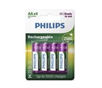 Ficha técnica e caractérísticas do produto 4 Pilhas Recarregáveis Aa 2500mah 1,2v HR6 - Philips