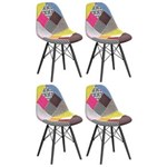Ficha técnica e caractérísticas do produto 4 X Cadeiras Eames DSW - PRETO